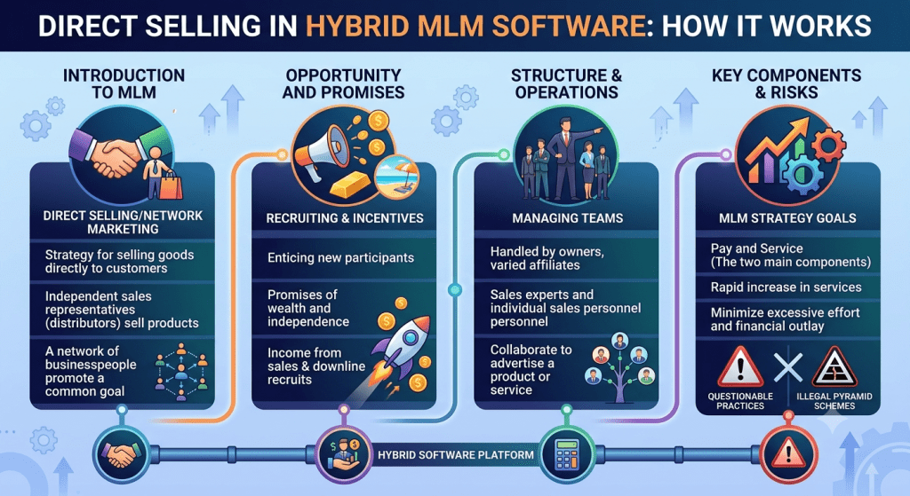 DIRECT SELLING IN HYBRID MLM SOFTWARE HOW IT WORK