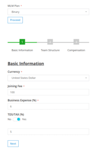 mlm calculator - basic information
