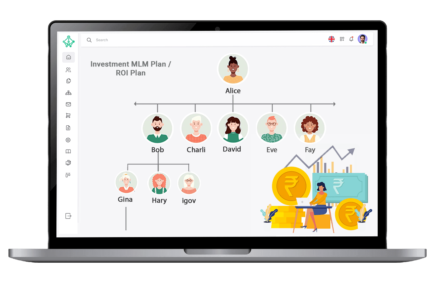 Investment MLM plan / ROI MLM Plan