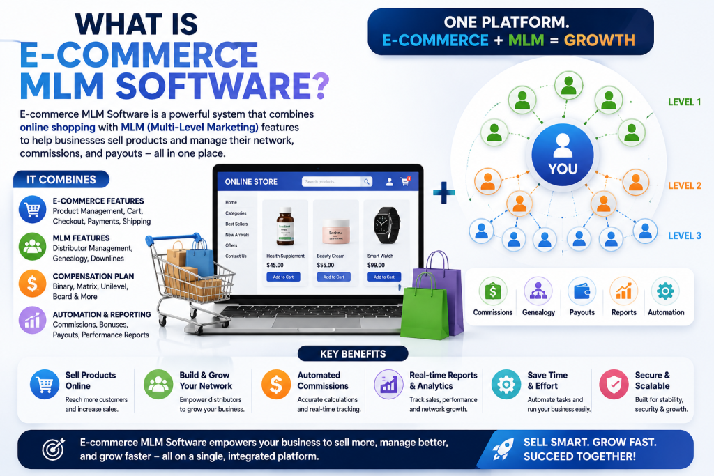 What is E-commerce MLM Software?