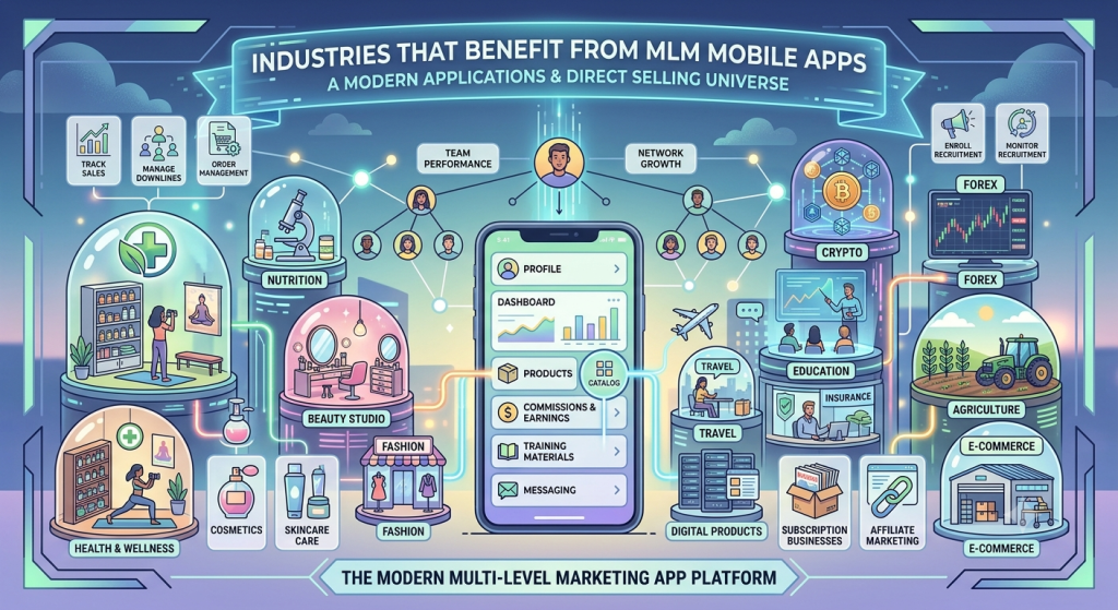 Industries That Benefit from MLM Mobile Apps
